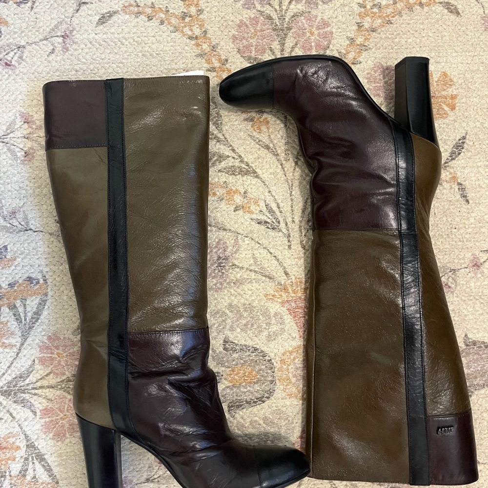 Miss Sixty Brown and Black Heeled Boots